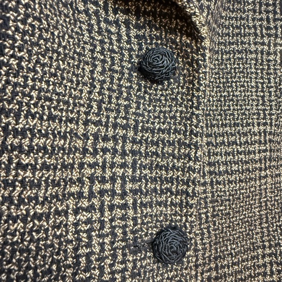 Ann Taylor Black and Brown Houndstooth Blazer Size 14 - Picture 3 of 5